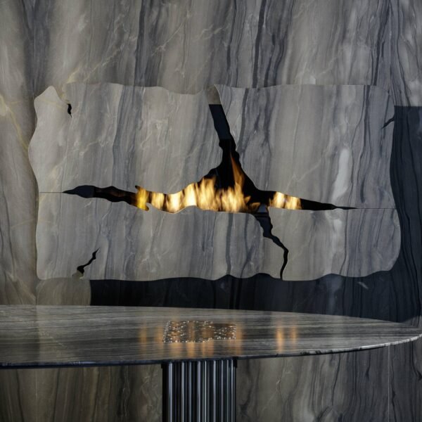 Glammfire Apollo IV EVOPlus Automatic Wall Mounted Ethanol Fireplace 64" - 图片 2