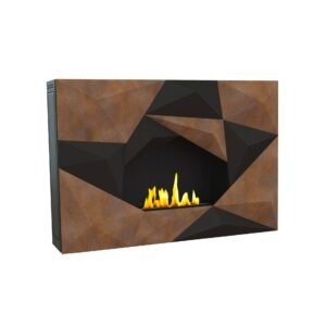 GlammFire Crystal EVOPlus Automatic Wall Mounted Ethanol Fireplace 43"