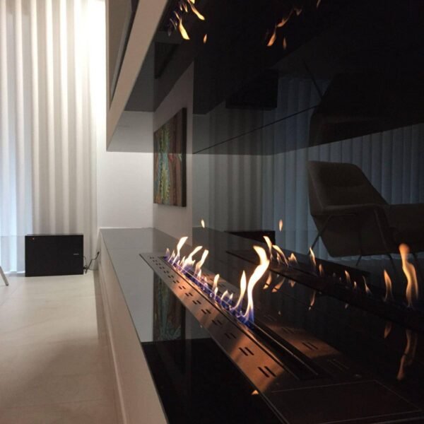 Glammfire Fire Line EVOPlus Automatic Ethanol Fireplace Insert With Remote Control 30" - 108" - 图片 5