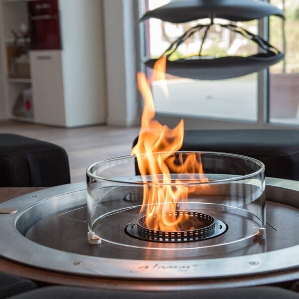 Glammfire Fire Round EVOPlus Automatic Ethanol Fireplace Insert - 图片 2