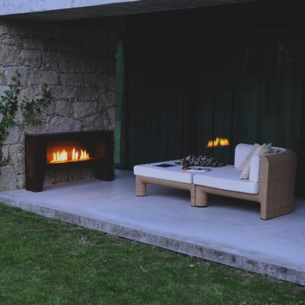 GlammFire Fogly EVOPlus Automatic Free-Standing Ethanol Fireplace 59" - 图片 2